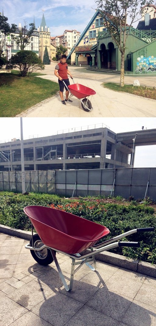 Heavy Duty New Zealand Wheelbarrow for Construction 1.2mm Metal Tray