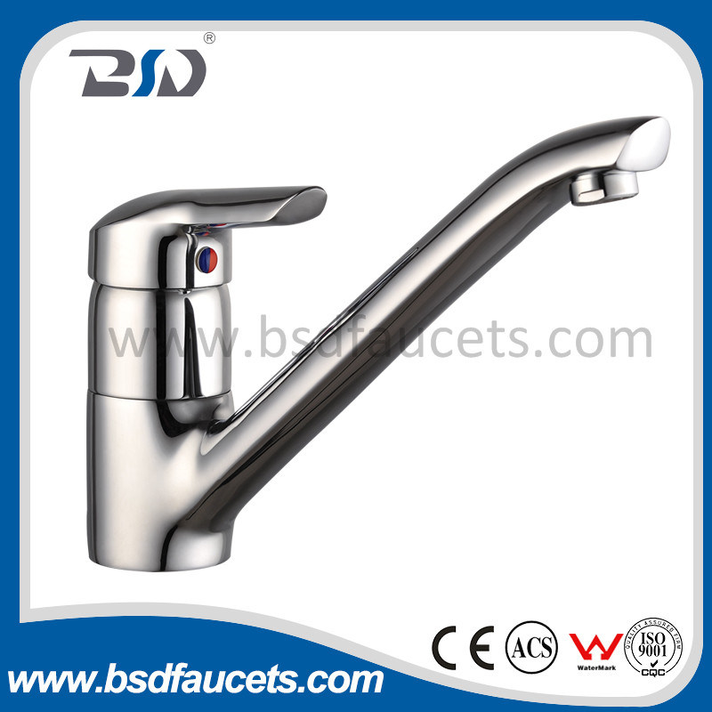 Turnable Spout Single Lever Brass Sink Mixer