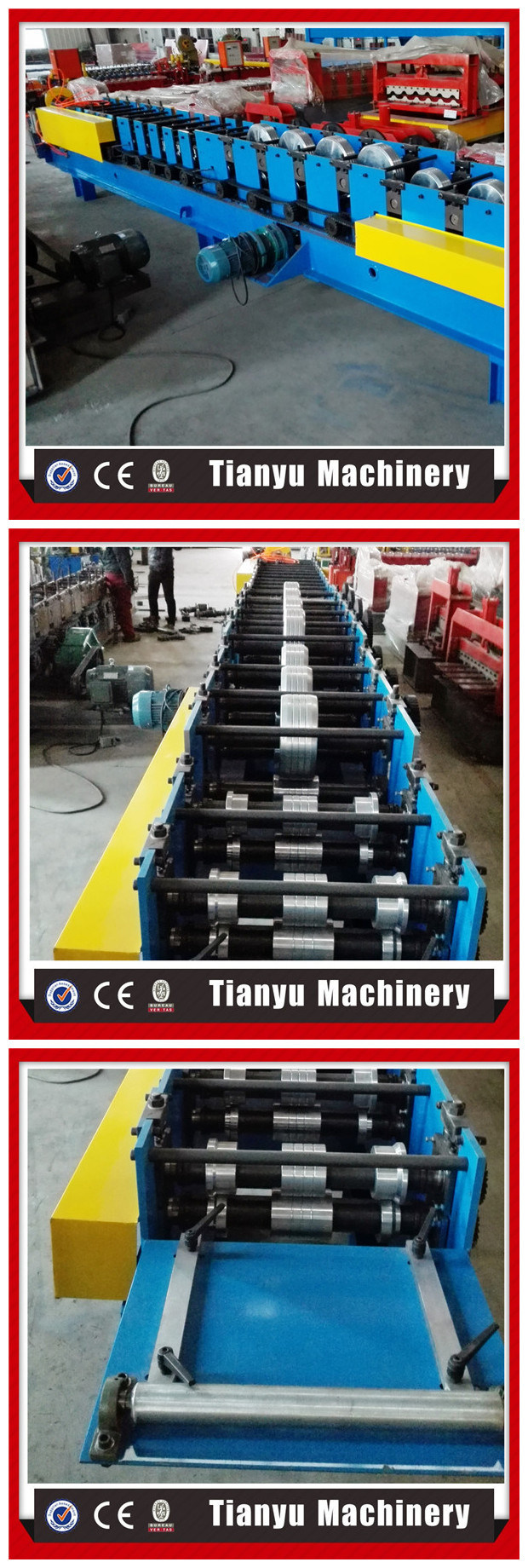 Down Square Pipe Bending Curving Roll Forming Machine