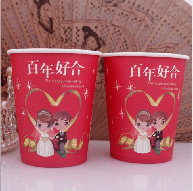 Disposable Custom Printed Ripple Paper Coffee Carton Cups