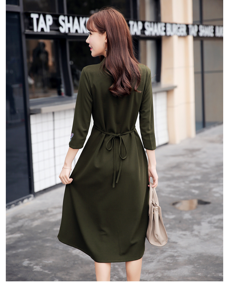 New Slim Irregular Solid Color Pane Lwomen Dress