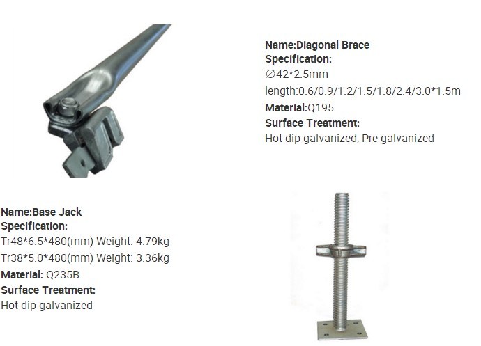 Casting/ Forged Ledger Blade for Cup Lock/ Bowl Lock Scaffolding