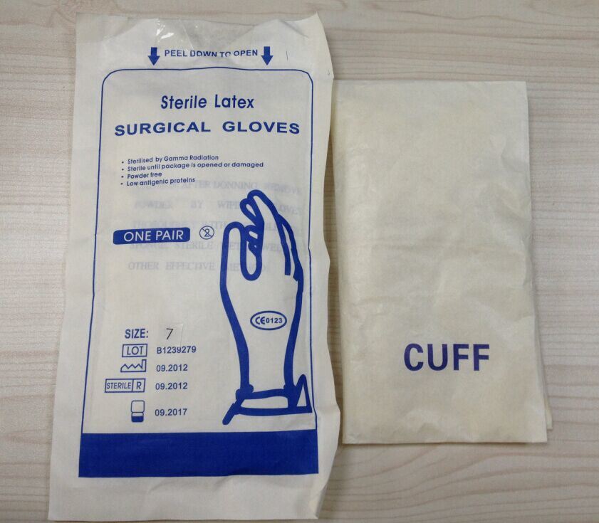 Natural Latex Surgical Steriled Gloves