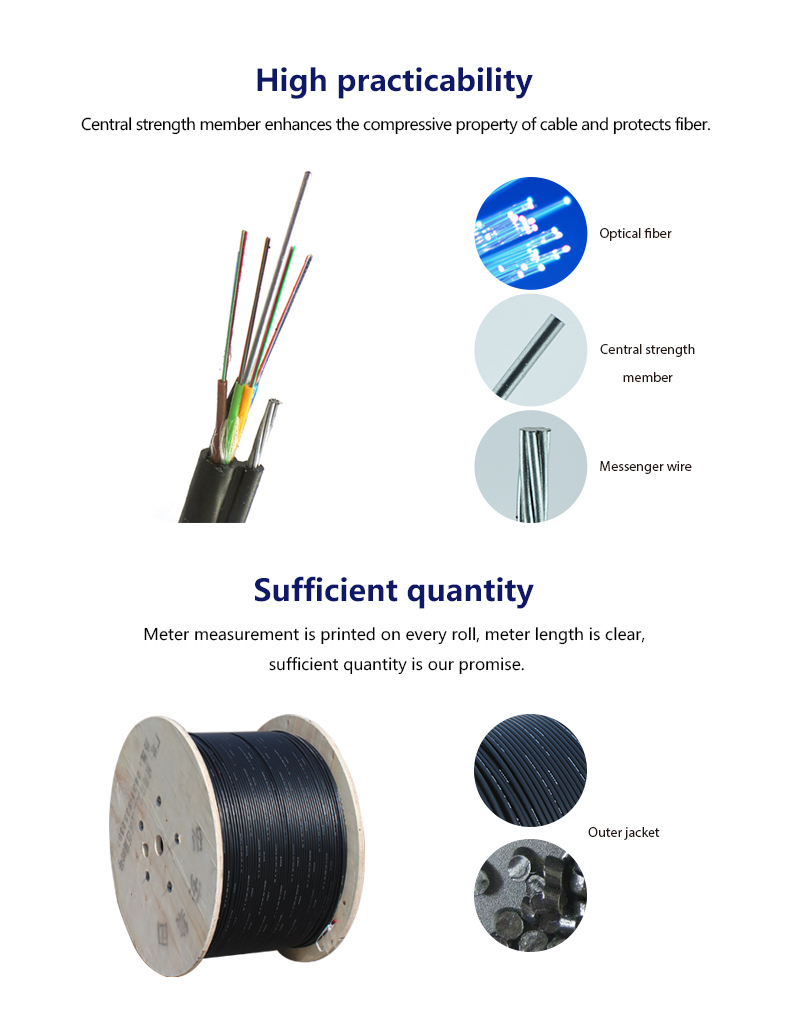 Figure 8 Optical Cable 72 Core Fiber Optic Cable Gytc8y