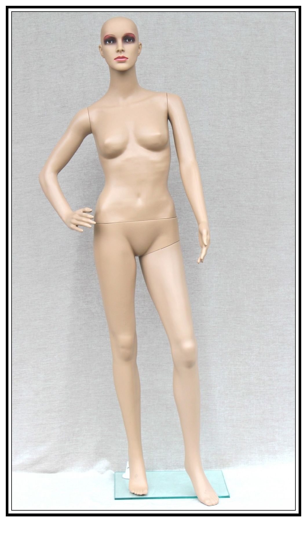 Full-Body Skin Color Plastic Female Women Dummy Manikin Mannequin Model