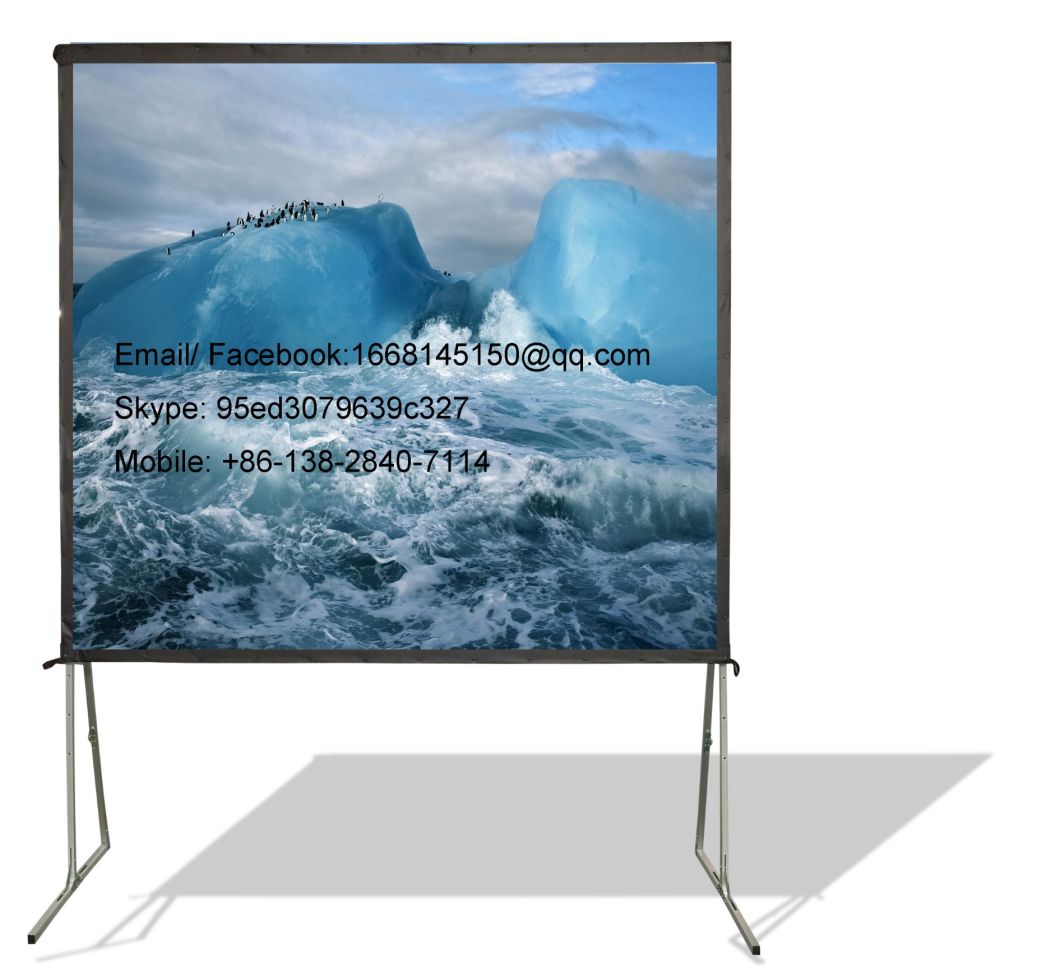 Foldable Mobile Projection Screen Da-Lite Partnership Manufacture