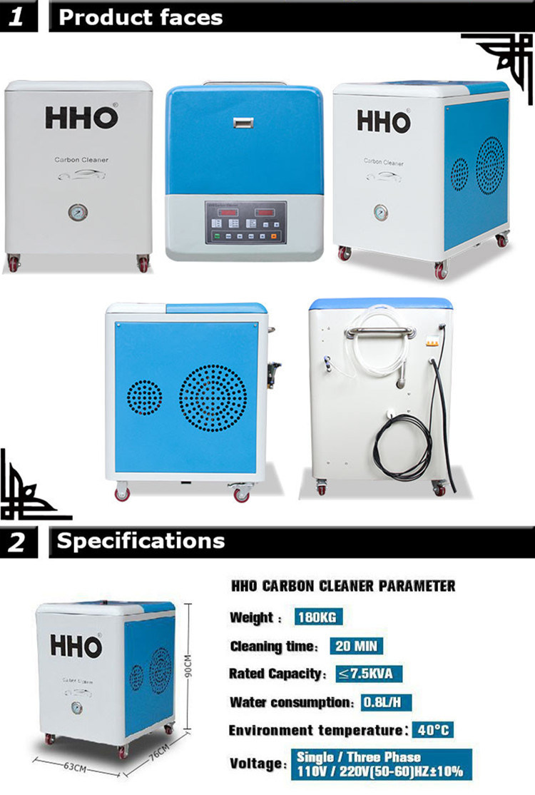 Hydrogen & Oxygen Gas Generator Carbon Exhaust