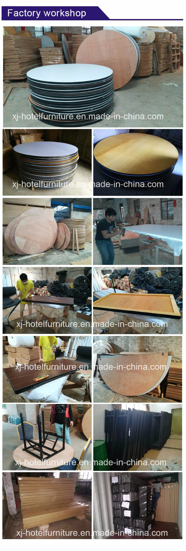 Half-Moon/Rectangle/Round/Square Banquet Table for Restaurant/Wedding