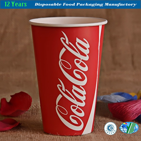 Single Wall Paper Cup for Cold Drinking