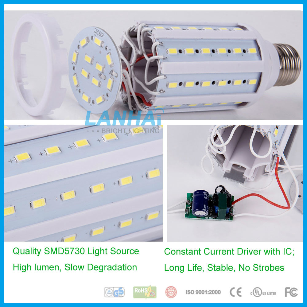 SMD5730 110V 240V E27 B22 8W LED Corn Light Bulb