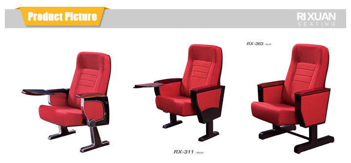 Wooden Back & Seat Cover Auditorium Chair (RX-341)