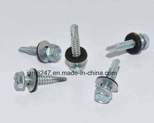 Zinc Hex Head Washer Self Drilling Screw