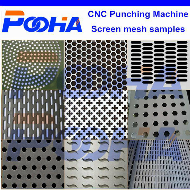 Screen Mesh Hole CNC Punching Machine with Feeding Platform