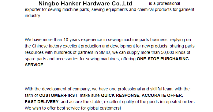China Good Supplier of Domestic Sewing Parts (HA-1-84)