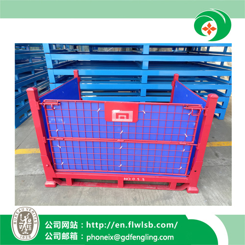 Customized Steel Wire Mesh Container for Warehouse Storage