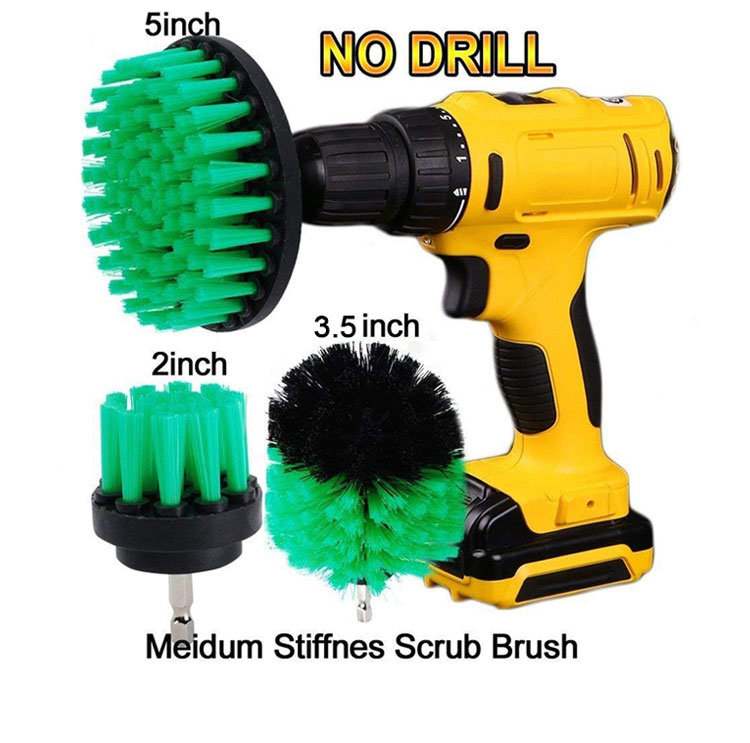 Many Different Sizes and Colors Electric Drill Brush Attachment Kit