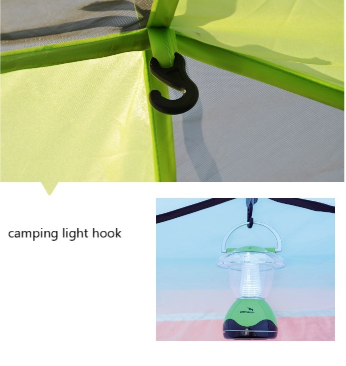 2 Person Outdoor Camping Tent with Waterproof Cover, Multi-Color