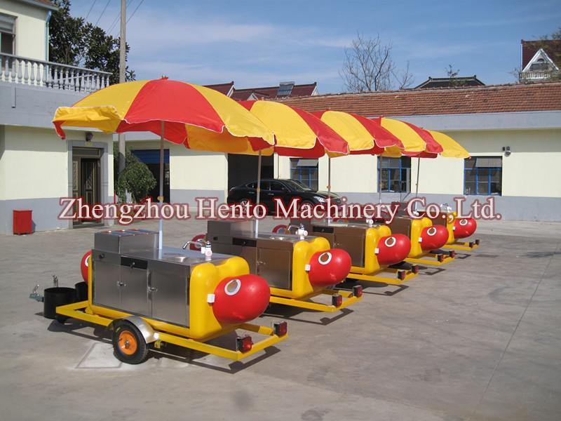 High Quality Stainless Steel Mobile Hot Dog Cart