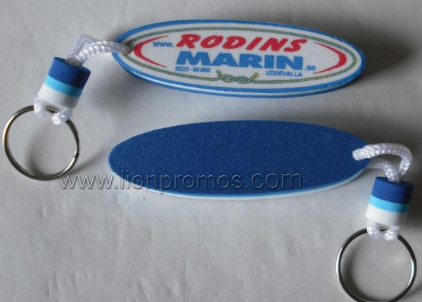 Promotional Gift Custom Shape Printing Floating EVA Keychain