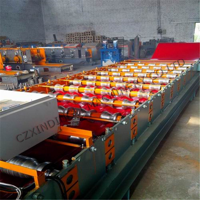 Roof Tile Roll Form Machine, Metal Roof Tile Making Machine