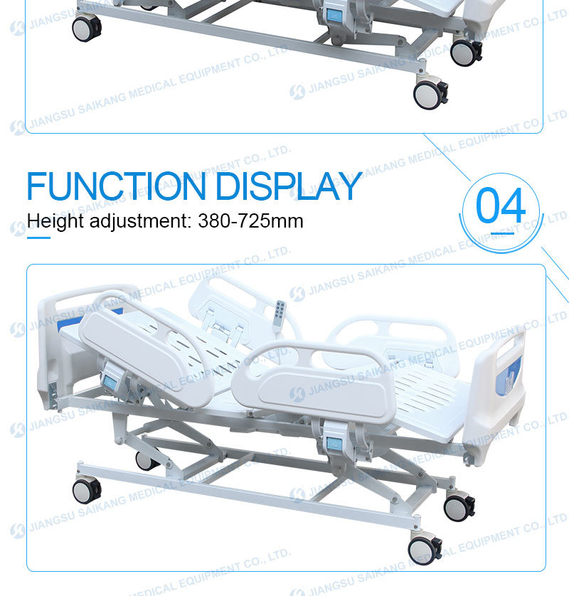 Sk001-8 ABS Multi-Function 3 Functions Patient Electric Hospital Bed