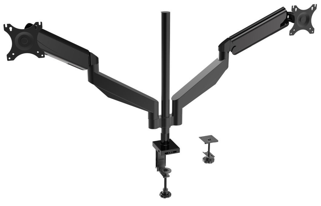Gas Lift Desktop LCD Mount with Two Monitors (LCD 3002)