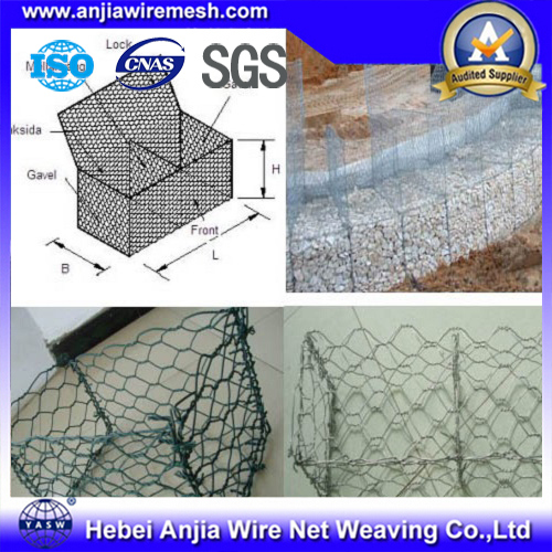 2017 Hot Sale PVC Coated Gabion Box/Hexagonal Gabion