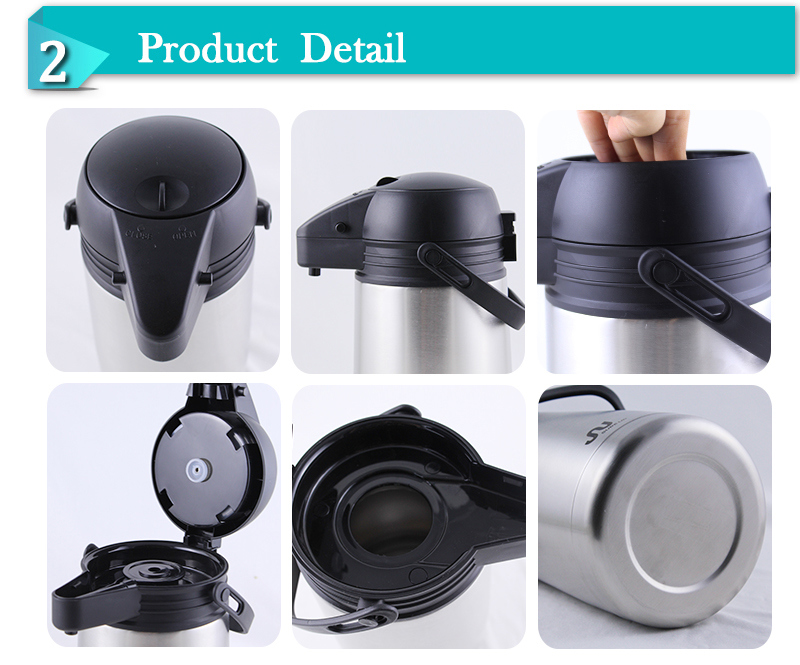 Paraguay Hot Sale 1.3L 1.6L, 1.9L Double Wall Stainless Steel Vacuum Flask Termos (ASUR)