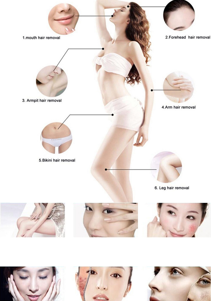 Portable IPL Opt Shr Machine for Permanent Hair Removal
