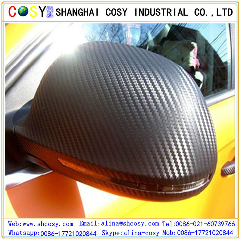 3D Glossy Carbon Fiber Vinyl Car Sticker