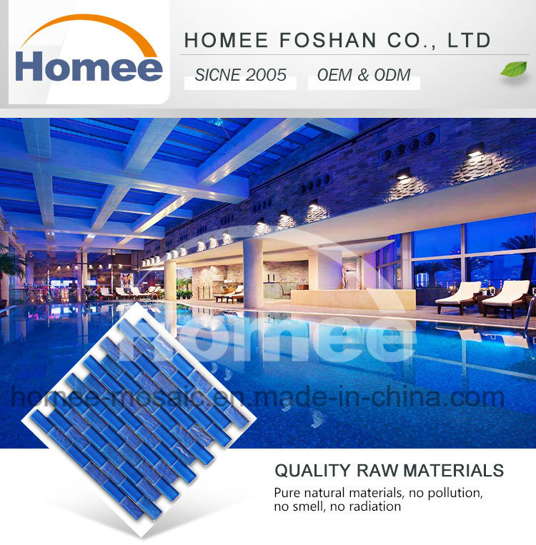 Beautiful Cobalt Blue Swimming Pool Tiles Glass Mosaic