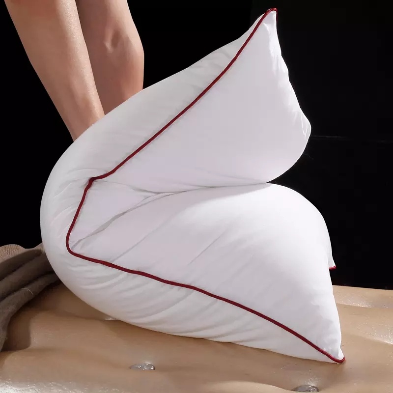 1200g Feather-Down Bed Pillow with 90% Duck Down Filling