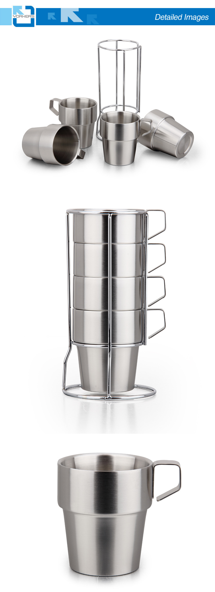Hot Sale Stainless Steel Tea Cup Sets / Ice Cream Cup