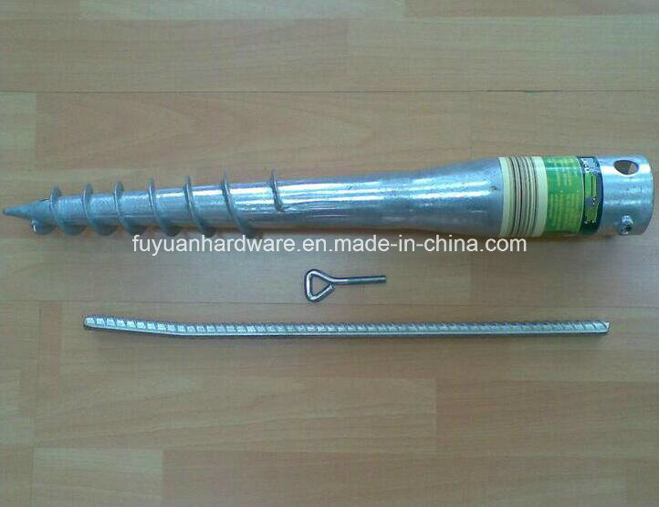 Hot Dipped Galvanized Steel Small Earth Ground Screw Anchor