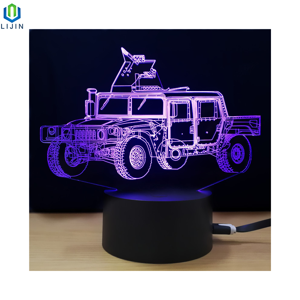 Creative Acrylic Desk 3D LED Night Light