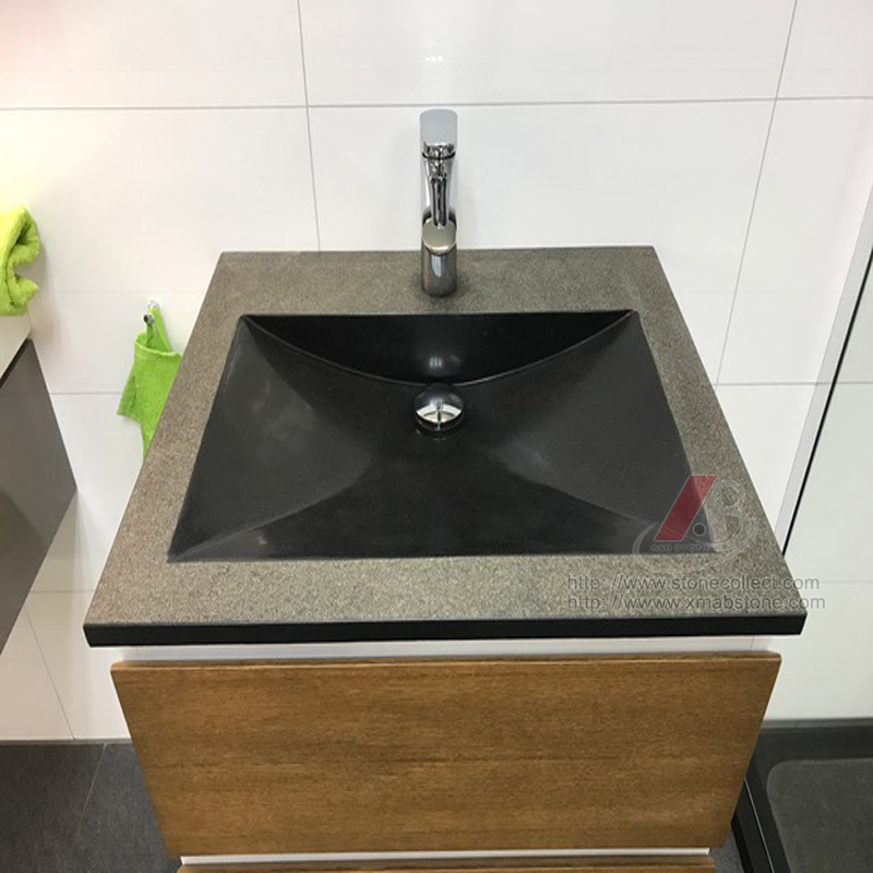 Single or Double Black Granite Basin&Sink for Bathroom or Kitchen