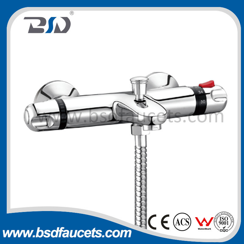 High Quality in-Wall Bath Shower Thermostatic Faucet with Diverter