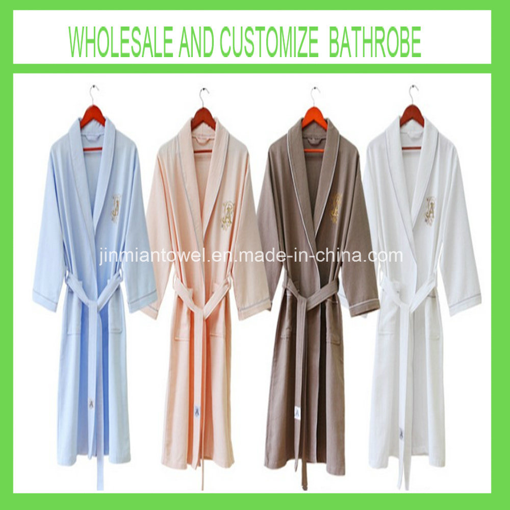 100% Cotton White Terry Cloth Bathrobe