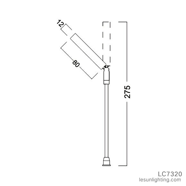 SMD2.2 W DC 12V LED Standing Spotlight LC7320