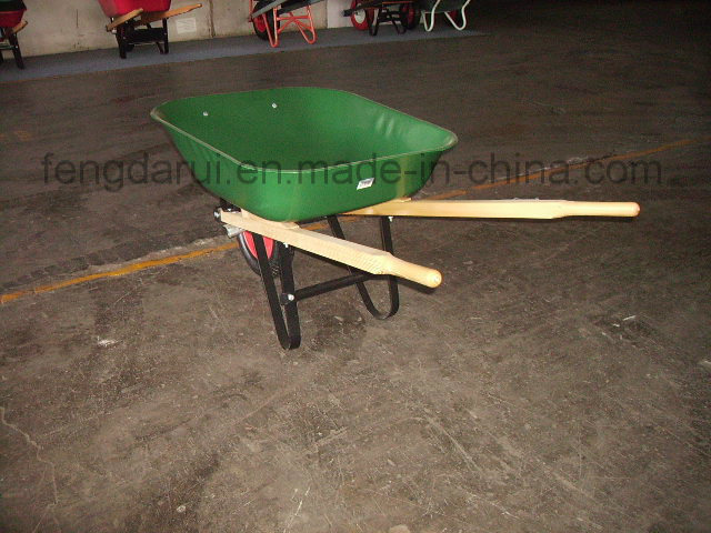 Wooden Handle Metal Wheel Barrow (WB5400)