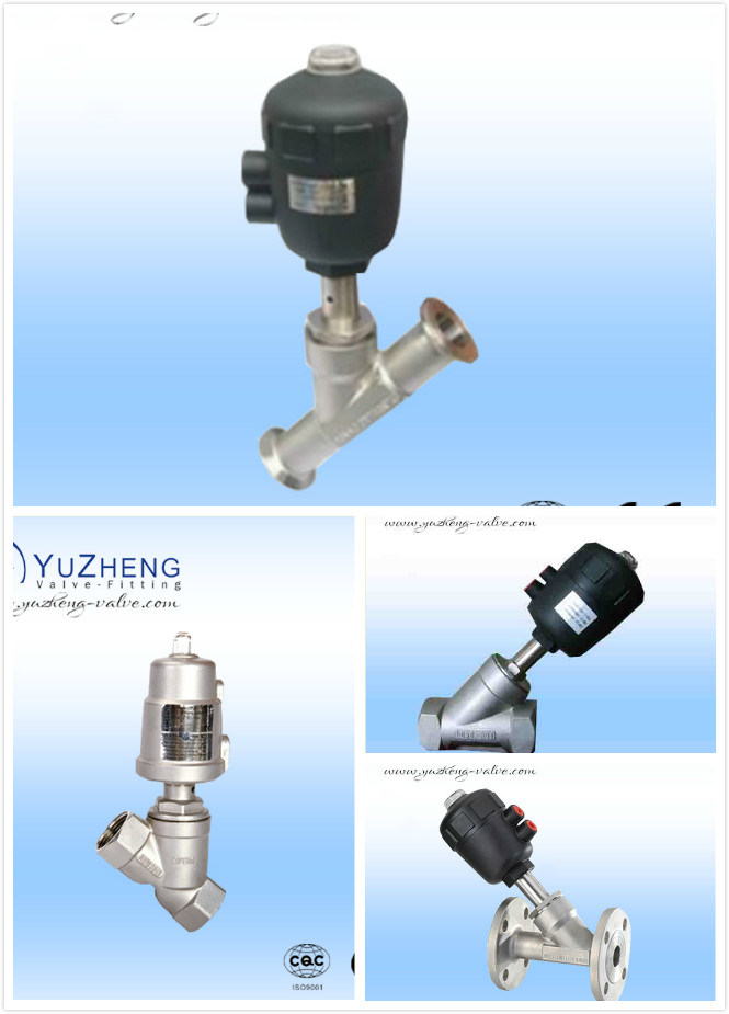 Stainless Steel Pneumatic Control Angle Seat Valve