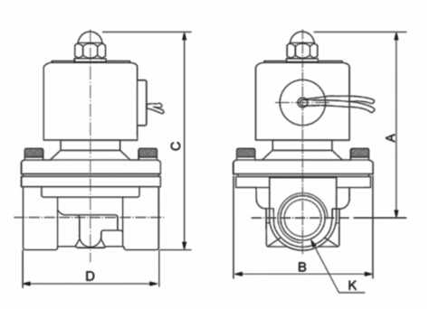 2 Way Brass Small Water Solenoid Valve