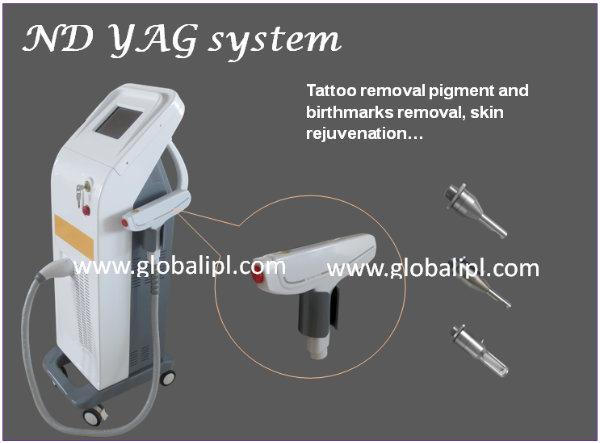 Professional Q Switched ND YAG Laser Tattoo Removal Machine