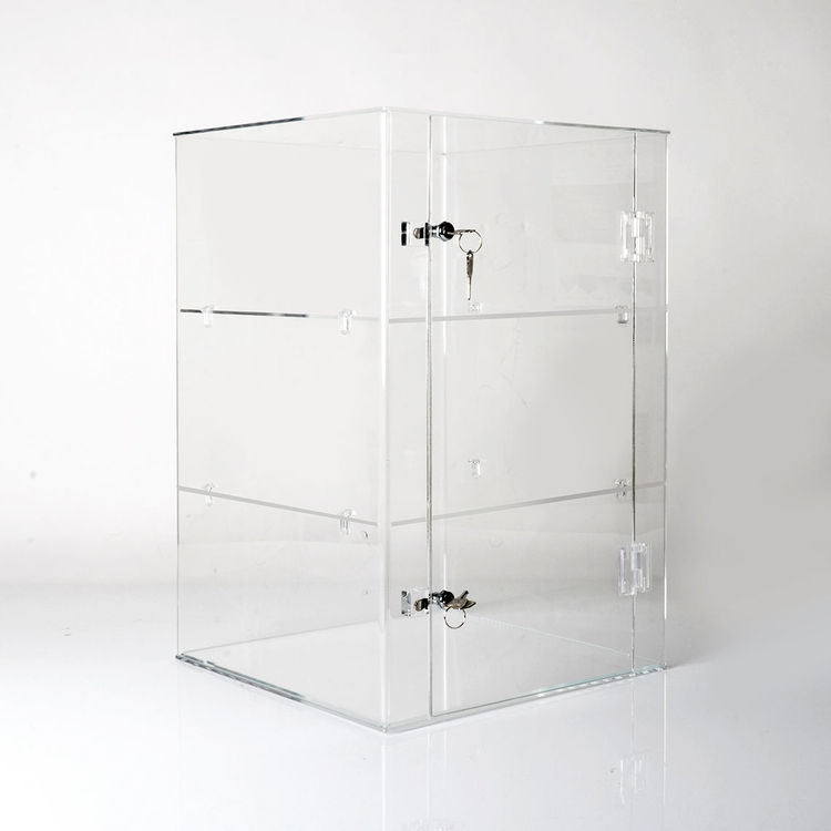 Acrylic Display Cabinet with Shelves and Locks