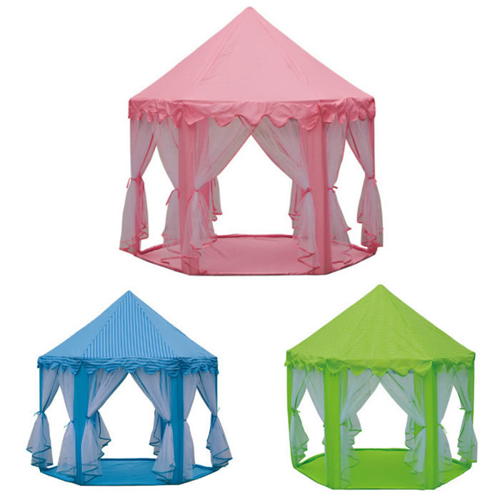 Indoor Outdoor Hexagonal Princess Castle Kids Child Children Mosquito Tent