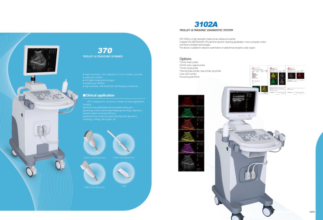 Me-370 Full-Digital Trolley Ultrasound Scanner Ultrasound Diagnostic