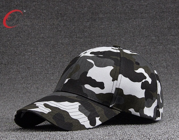 Top Quality Camo Cotton Twill Fabric Baseball Cap for Custom Logo Design