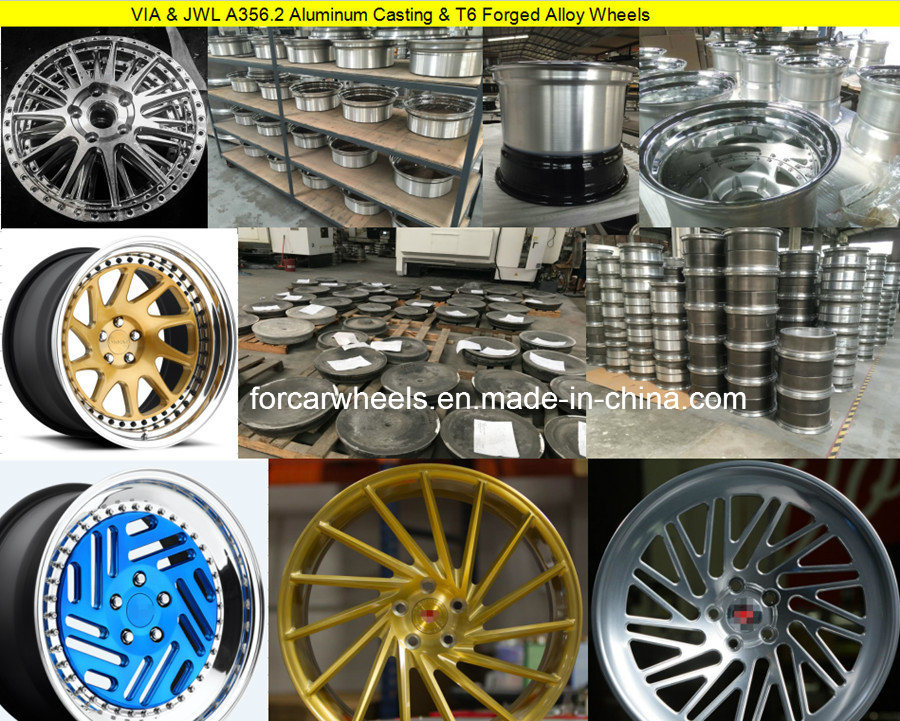 Aluminum Replica Car Rims Solid Rubber Wheel Rotiform