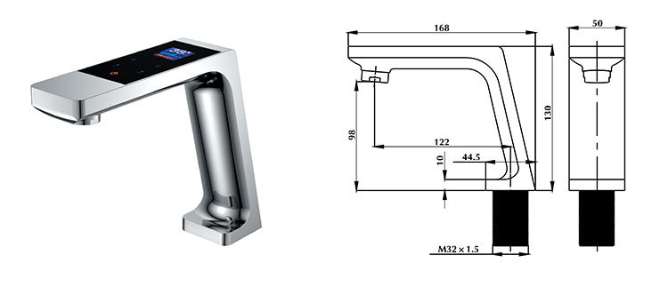 Digital Thermostatic Touch Screen Faucet Smart Cold&Hot Water Tap