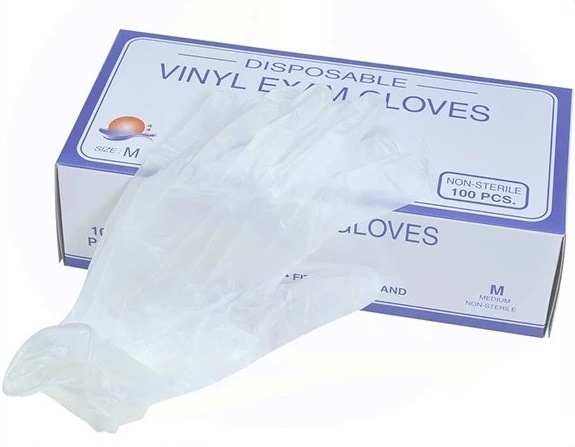 Aql 1.5 Medical Grade Disposable Examination Vinyl Gloves Powder Free